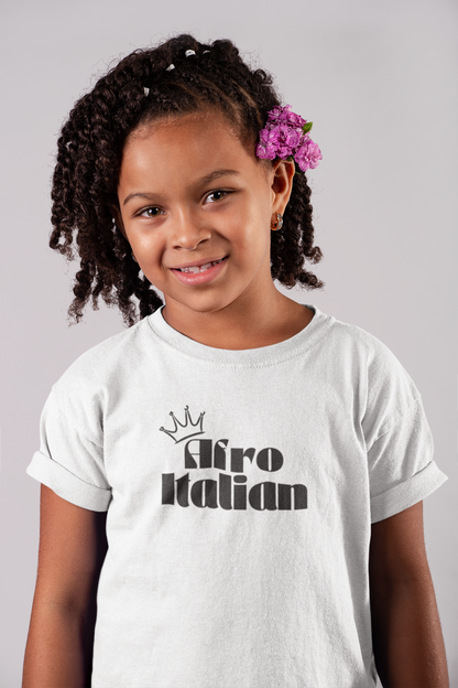 Afro Italian - Organic cotton kids t-shirt - Unisex